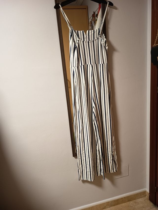 Mono rayas azul y blanco