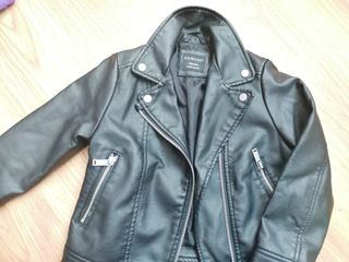 Cazadora de cuero niña