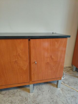 Mueble auxiliar madera-metal