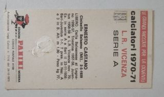 Figurina Panini anni 70 serie A