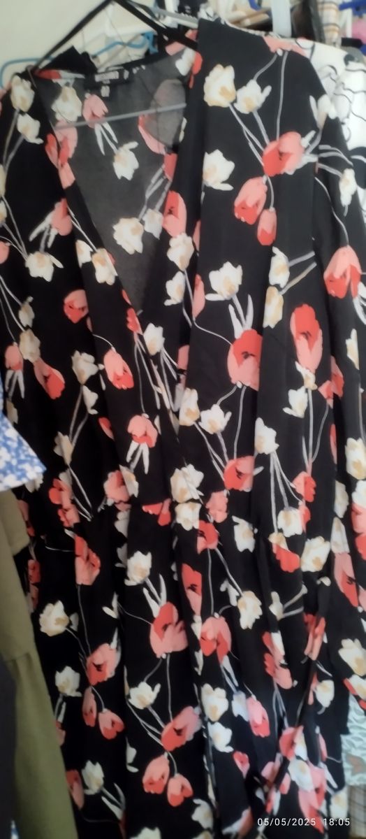 Blusas tallas grandes - Azul y blanco