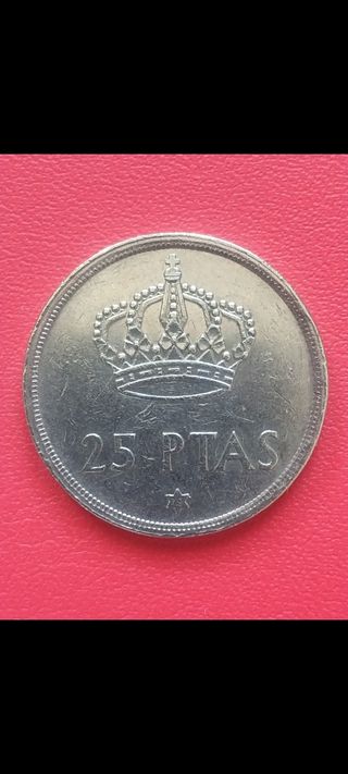 Moneda 25 Ptas España 1975