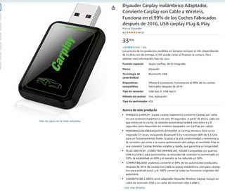 Adaptador Carplay inalámbrico