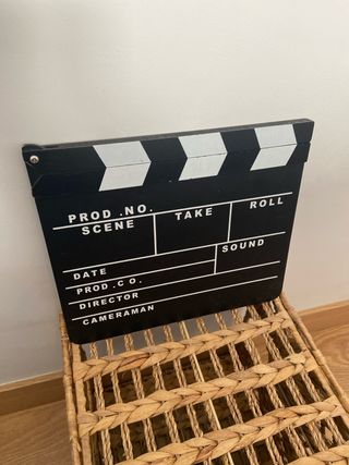 Claqueta de cine vintage 26x30