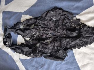 Lencería negra encaje - Talla M