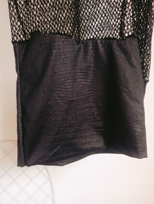 Camiseta-vestido rejilla