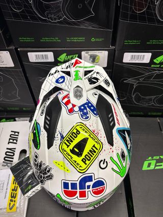 Casco moto XL ufo trial jet