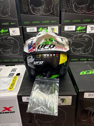Casco moto XL ufo trial jet