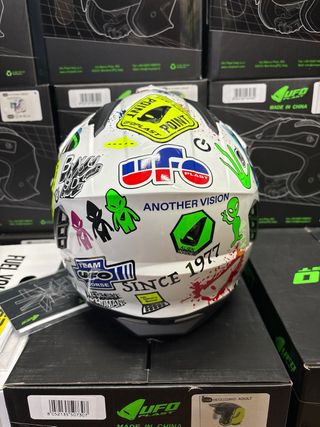 Casco moto XL ufo trial jet