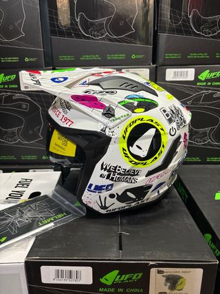Casco moto XL ufo trial jet