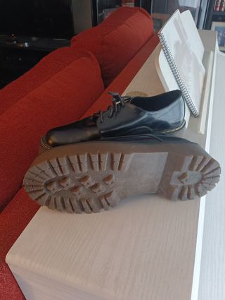 Zapatos Oxford negros plataforma