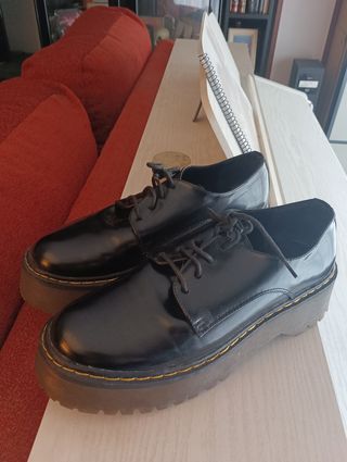 Zapatos Oxford negros plataforma