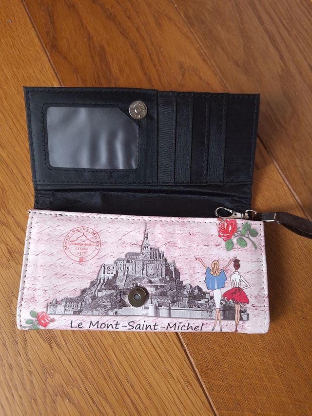 Billetero Mont Saint Michel - Rosa y Blanco