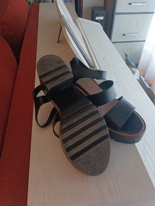 Sandalias negras plataforma