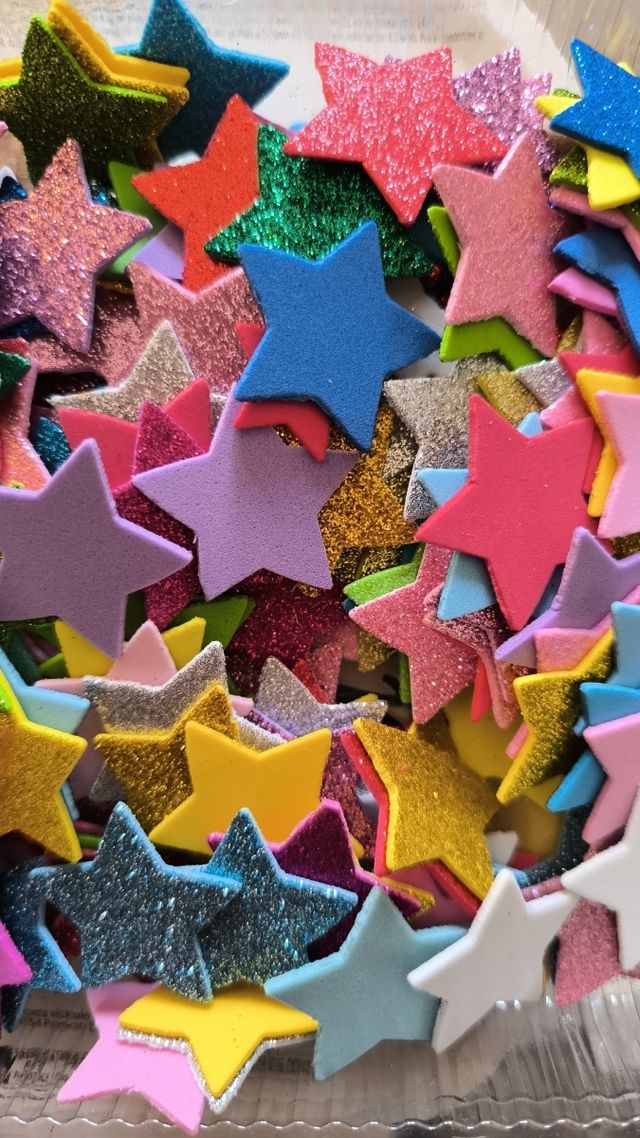 Stelline glitterate colorate