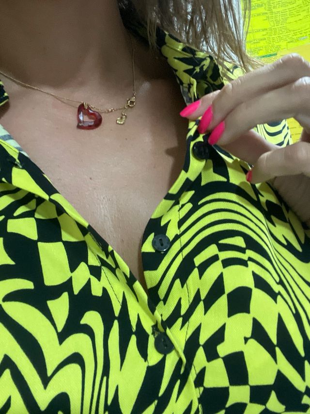 Camicia corta gialla/fluor