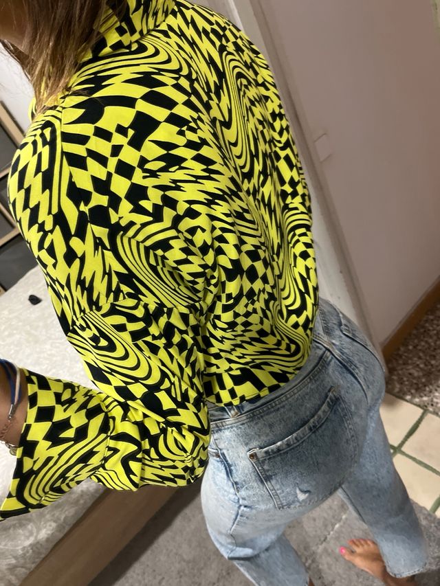 Camicia corta gialla/fluor