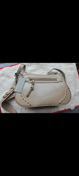 Bolso bandolera Parfois beige