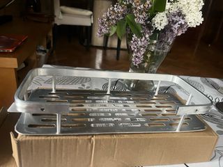 Estantería Baño Metal Plateado