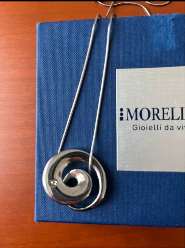 Collana con pendente in acciaio Morellato