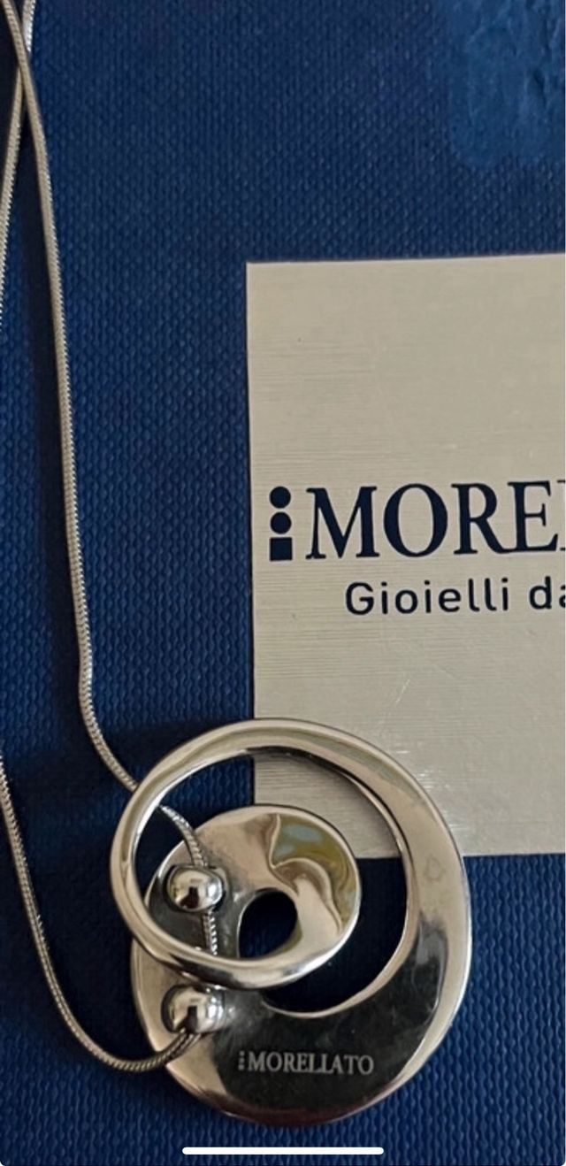 Collana con pendente in acciaio Morellato