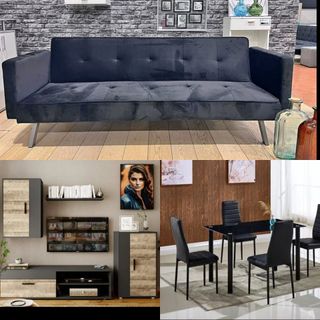 super pack  salon mueble de tv +  sofa + mesa