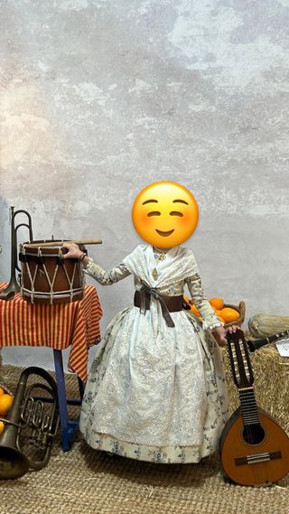 Traje Fallera niña 4-5 años a l’antiga