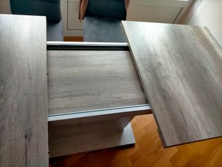 Mesa comedor extensible roble antiguo