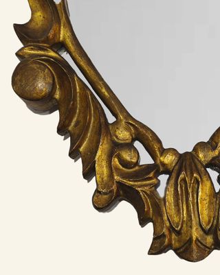 Cornucopia, pareja,  en madera y pan de oro