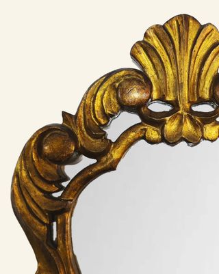 Cornucopia, pareja,  en madera y pan de oro