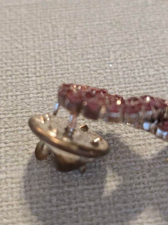 Clip con el lazo rosa.