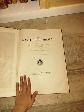 Libro Antiguo de perrault