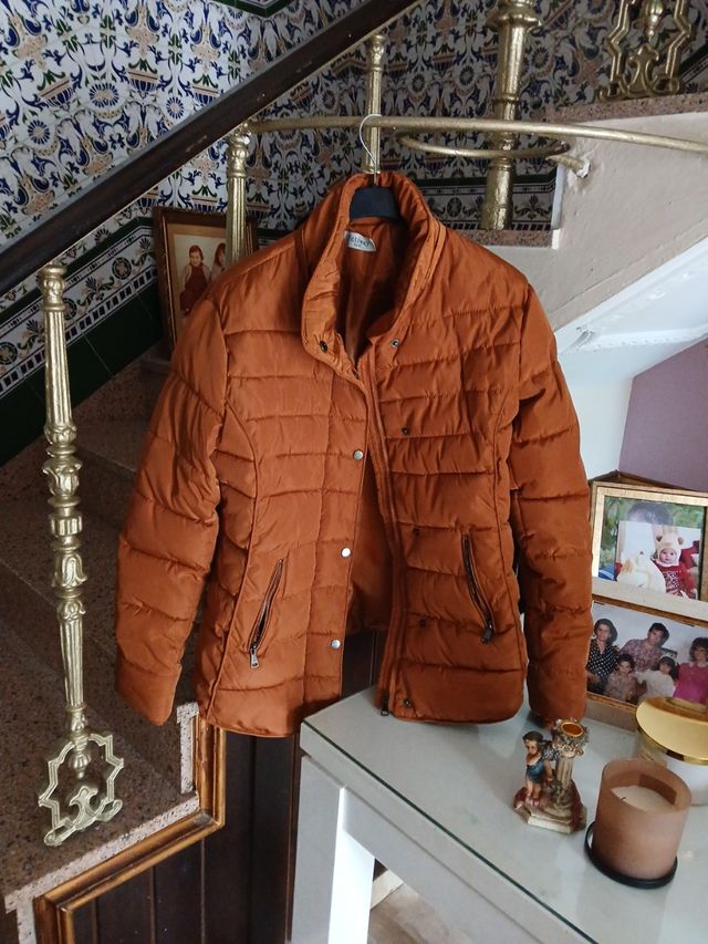 Chaquetón acolchado marrón XXL