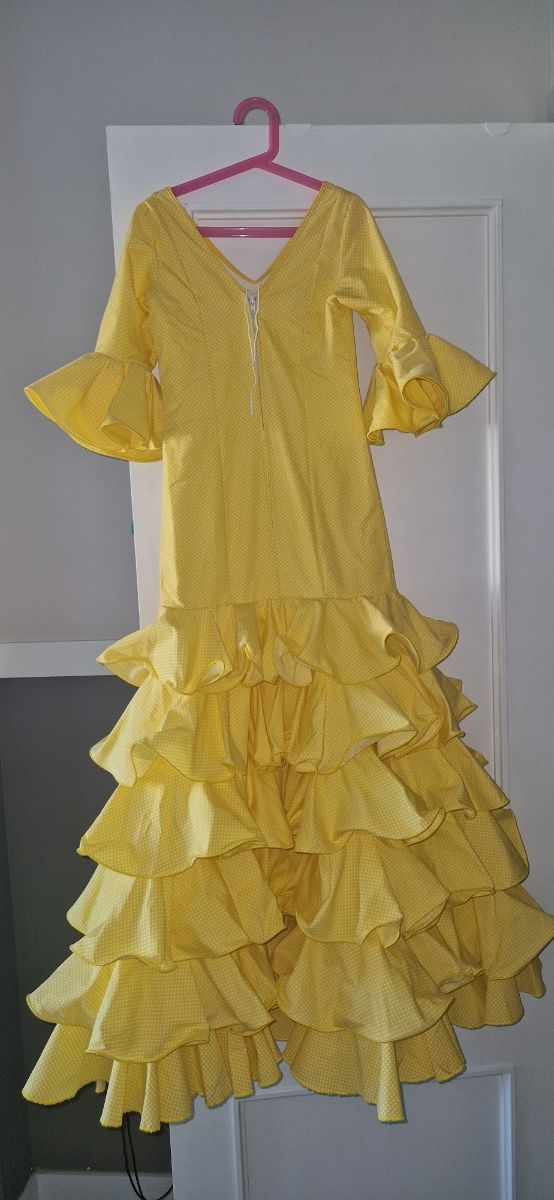 Traje gitana niña - Amarillo