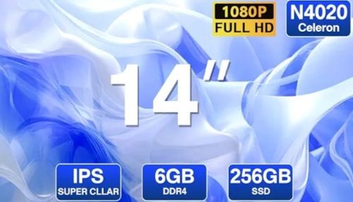 WOZIFAN 14" Portátil 256GB SSD