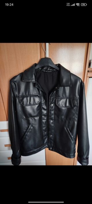 Cazadora de cuero hombre