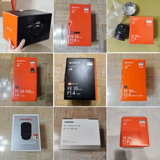 Objetivos y camara Sony Alpha