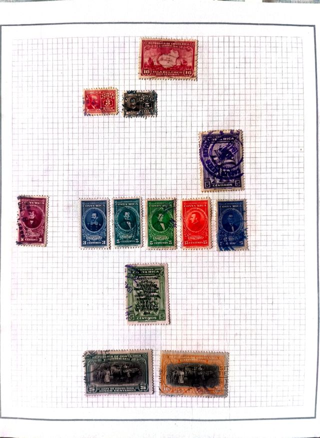 Sellos Costa rica Filatelia 