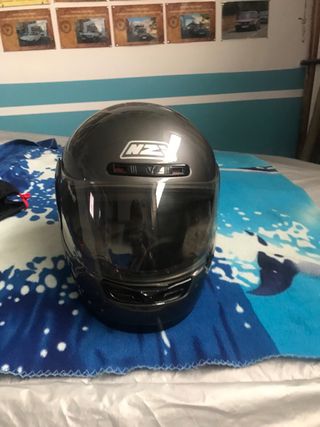 Casco Moto NZI - Gris Oscuro