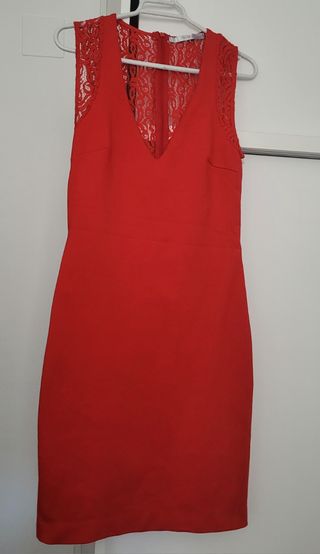 Vestido rojo Zara talla S