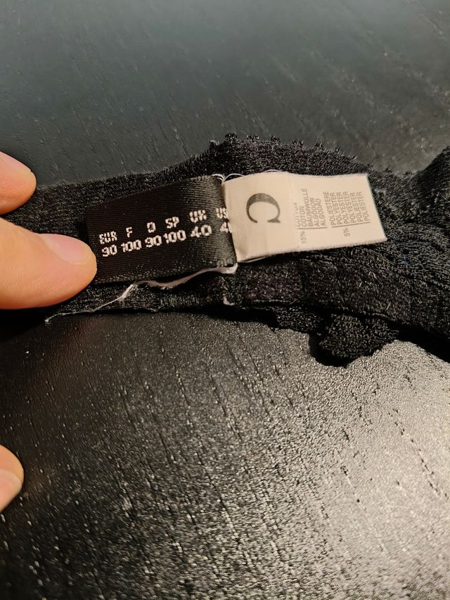 Reggiseno nero Malizia