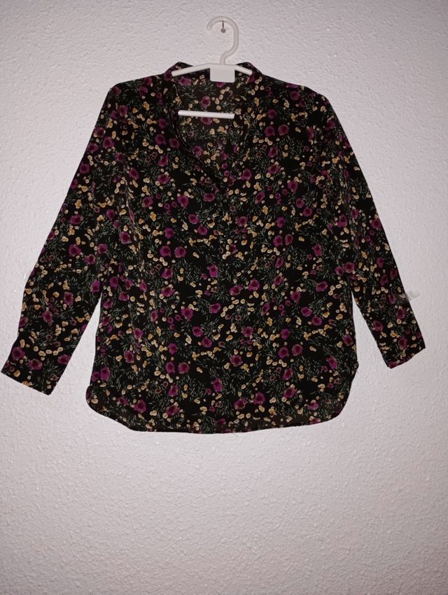 Blusa floral Menglu - Verde oliva