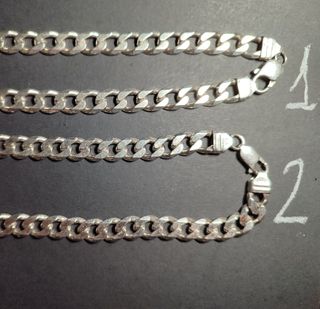 Cadenas plata 925 - 2 unidades