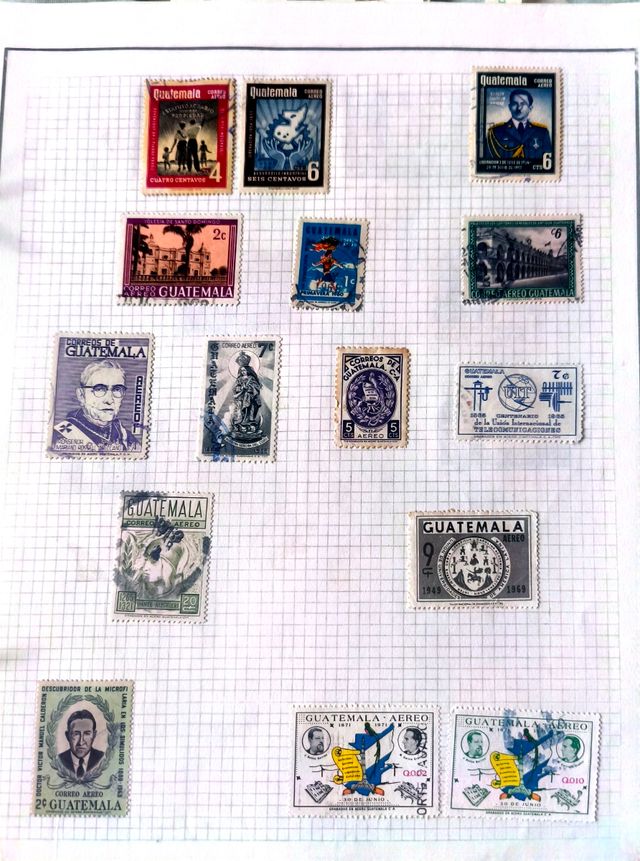 Sellos Guatemala Filatelia 