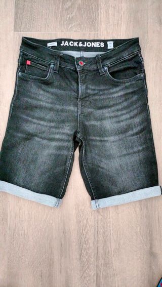 Vaqueros cortos Jack&Jones negros
