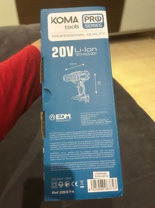 Taladro atornillador Koma Pro 20V
