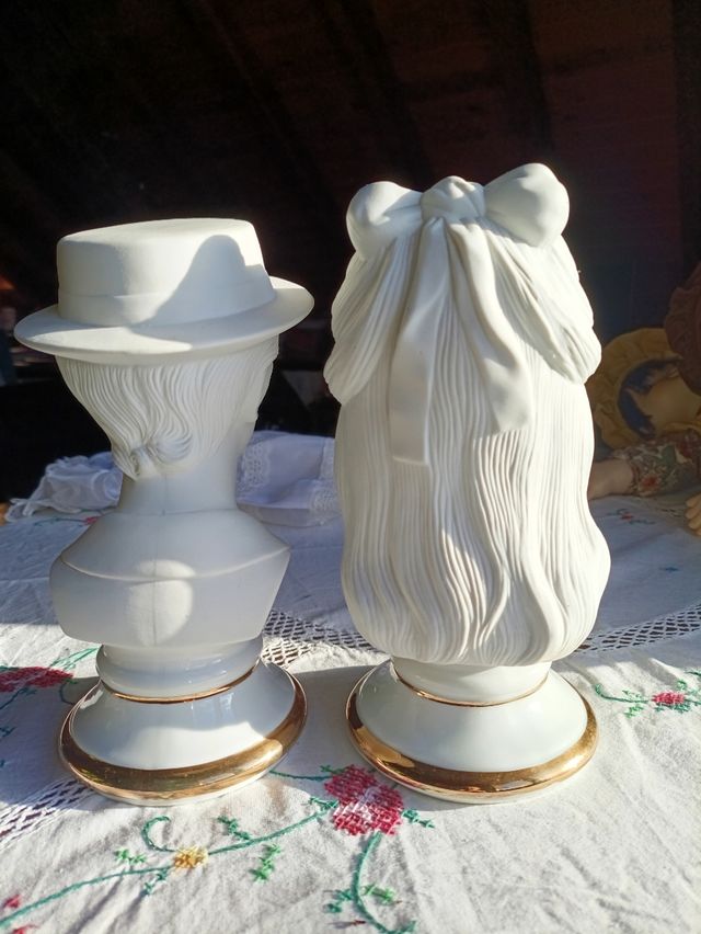 2 Bustos porcelana niño/niña