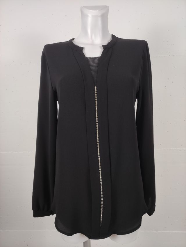 Camicia nera donna Golden point