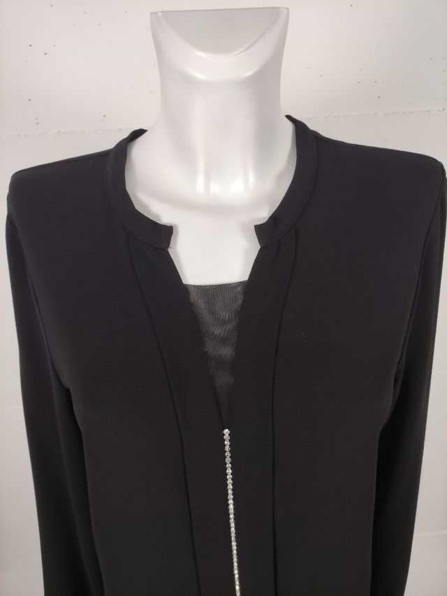 Camicia nera donna Golden point