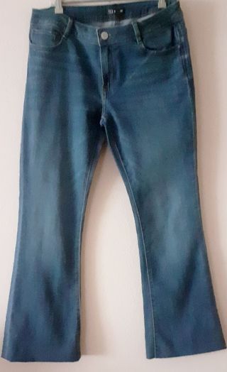 Pantalones vaqueros campana mujer